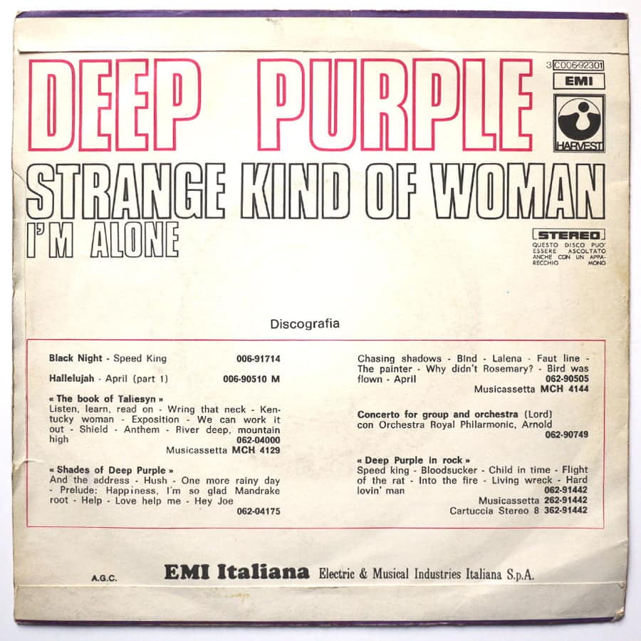 DEEP PURPLE - Strange Kind Of Woman - Image 2
