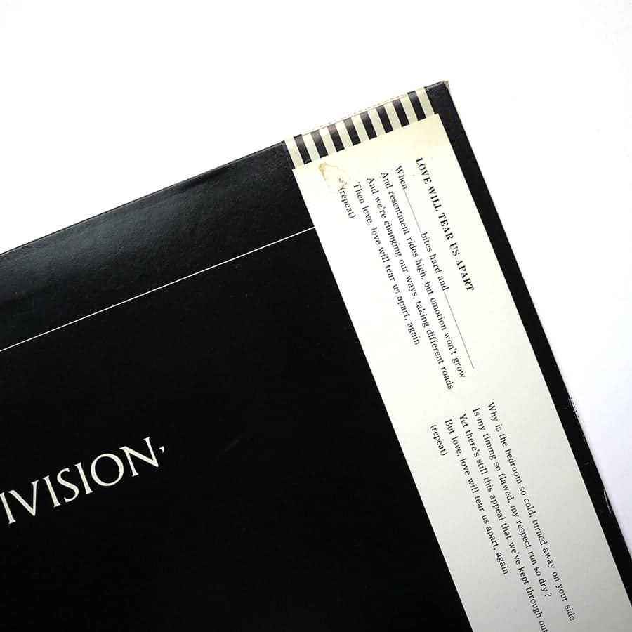JOY DIVISION – Love Will Tear Us Apart - Image 4
