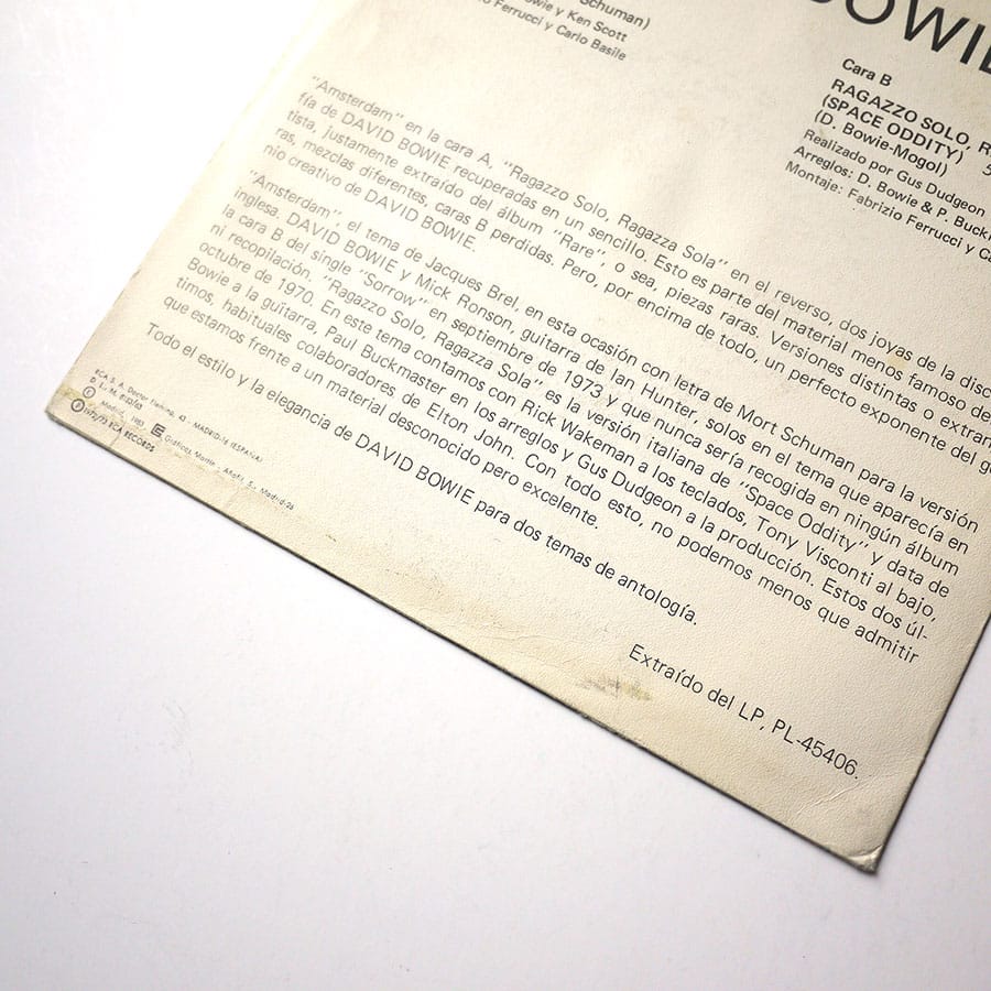 DAVID BOWIE - Amsterdam (PROMO ONLY) - Image 4